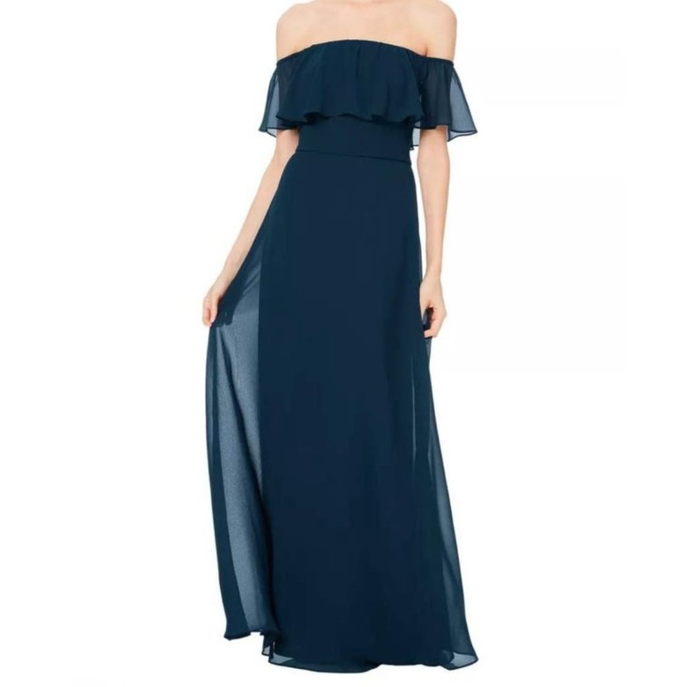 Bill Levkoff Bridesmaids Dress Navy